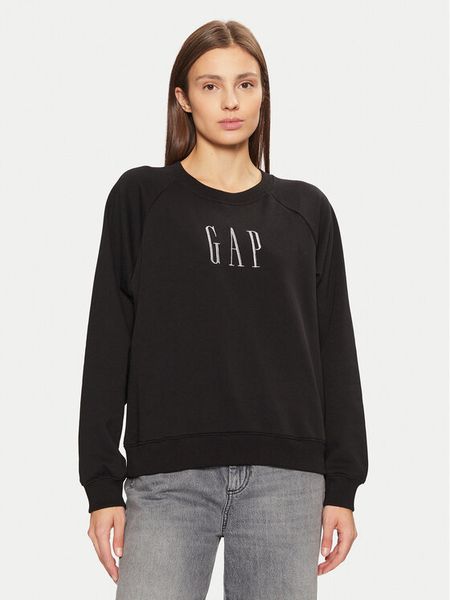 Gap Bluza 588019-03 Czarny Relaxed Fit. Czarne bluzy GAP, xl, bez wzorów, z bawełny, bez ramiączek, bez kaptura. Za 179.99 zł.
