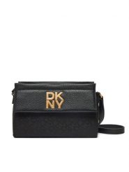 DKNY Torebka R44EFI71 Czarny. Czarne listonoszki DKNY, bez wzorów, ze skóry, bez dodatków. Za 469.99 zł.
