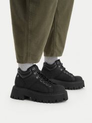 G-Star Raw Trapery CEO-WI34-MANYA-06 Czarny. Czarne traperki G-Star Raw, bez wzorów, z nubiku, retro, bez obcasa, bez zapięcia. Za 399.99 zł.