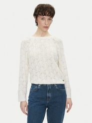 Pepe Jeans Sweter Nova PL702239 Écru Regular Fit. Swetry Pepe Jeans, m, bez wzorów, z jeansu, bez ramiączek. Za 299.99 zł.
