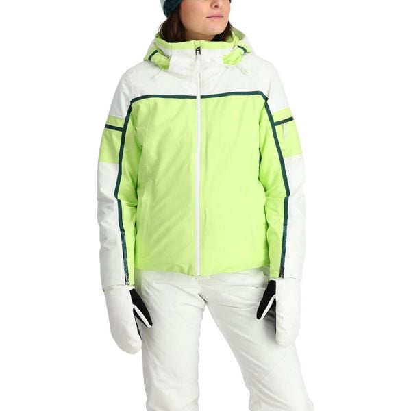 Kurtka narciarska damska Spyder Poise. Białe kurtki narciarskie Spyder, na zimę, xs, bez wzorów, bez kaptura, narciarskie. Za 2,499.00 zł.