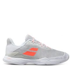 Buty do tenisa Babolat. Szare buty treningowe BABOLAT, bez wzorów, bez zapięcia, tenisowe. Za 469.99 zł.
