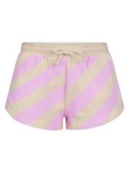 Retour Szorty dresowe "Rouen" w kolorze jasnoróżowo-beżowym rozmiar: 176. Brązowe szorty Retour, bez wzorów, z bawełny. Za 86.99 zł.