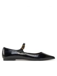 Kurt Geiger Baleriny Regent Flat Mary Jane 1277400309 Czarny. Czarne baleriny Kurt Geiger, bez wzorów, ze skóry, bez obcasa, bez zapięcia. Za 399.99 zł.
