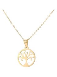 Revoni Złoty naszyjnik z zawieszką - dł. 42 cm rozmiar: onesize. Żółte naszyjniki Revoni, z materiału, złote. Za 364.56 zł.