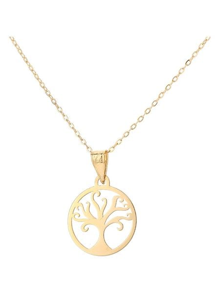 Revoni Złoty naszyjnik z zawieszką - dł. 42 cm rozmiar: onesize. Żółte naszyjniki Revoni, z materiału, złote. Za 364.56 zł.