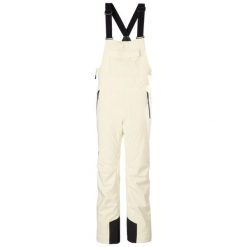 Damskie spodnie narciarskie na szelkach Helly Hansen Legendary. Białe spodnie narciarskie Helly Hansen, bez wzorów, narciarskie. Za 984.50 zł.