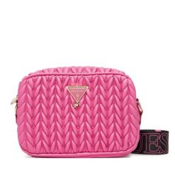 Torebka Guess. Czerwone listonoszki Guess, z aplikacjami, bez dodatków. Za 209.99 zł.