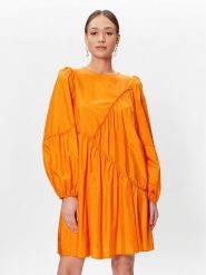 Gestuz Sukienka koktajlowa Hesla 10906964 Pomarańczowy Regular Fit. Brązowe sukienki Gestuz, bez wzorów, z syntetyku, wizytowe, bez kołnierzyka, bez ramiączek. Za 389.99 zł.