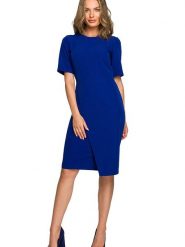 Stylove Sukienka w kolorze niebieskim rozmiar: M. Niebieskie sukienki Stylove, na co dzień, m, bez wzorów, bez kołnierzyka, bez ramiączek, midi, proste. Za 249.45 zł.