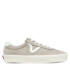 Tenisówki Vans. Szare trampki sportowe Vans, bez wzorów, bez zapięcia, tenisowe. Za 349.99 zł.