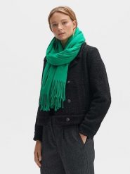 OPUS Szal "Anell" w kolorze zielonym rozmiar: onesize. Zielone szaliki i kominy Opus, bez wzorów, z materiału. Za 78.45 zł.