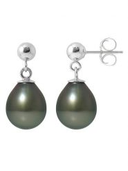 Pearline Srebrne kolczyki-wkrętki z perłami rozmiar: onesize. Szare kolczyki Pearline, z perłą, srebrne. Za 730.99 zł.