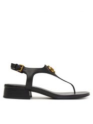 MICHAEL Michael Kors Sandały Mckenzie 40T6MZFS1L Czarny. Czarne sandały MICHAEL Michael Kors, bez wzorów, ze skóry, bez obcasa, na płaskiej podeszwie, bez zapięcia. Za 719.99 zł.