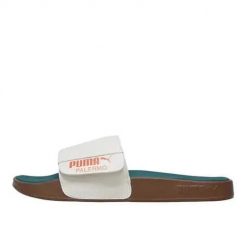 Klapki damskie Puma Leadcat 2.0. Białe klapki Puma, bez wzorów, z materiału, bez obcasa, bez zapięcia. Za 179.00 zł.
