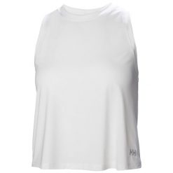 Damski crop top Helly Hansen Ocean Cropped. Białe topy Helly Hansen, bez wzorów, sportowe, bez kołnierzyka, bez ramiączek. Za 217.50 zł.