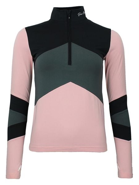 Peak Mountain Koszulka funkcyjna "Athos" w kolorze jasnoróżowo-czarnym rozmiar: L. Czarne t-shirty sportowe Peak Mountain, l, bez wzorów, z materiału, bez ramiączek, outdoorowe. Za 131.12 zł.