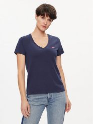 Levi's® T-Shirt Perfect 85341-0064 Granatowy Regular Fit. Niebieskie t-shirty s, bez wzorów, z bawełny, bez kołnierzyka, bez ramiączek. Za 79.99 zł.