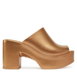 Klapki Melissa. Żółte klapki Melissa, bez wzorów, bez obcasa, bez zapięcia. Za 599.99 zł.