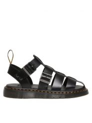 Dr. Martens Sandały Garin Czarny. Czarne sandały Dr Martens, bez wzorów, ze skóry, bez obcasa, na płaskiej podeszwie, bez zapięcia. Za 849.99 zł.