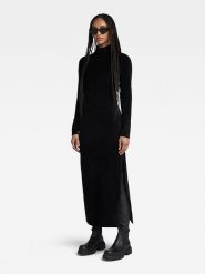 G-Star Sukienka w kolorze czarnym rozmiar: XXS. Czarne sukienki G-Star, xxs, bez wzorów, retro, bez kołnierzyka, bez ramiączek, maxi. Za 174.84 zł.