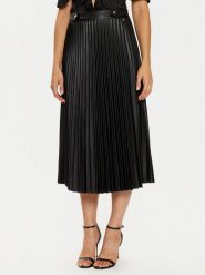 LOLA CASADEMUNT Spódnica plisowana LF2408003 Czarny Regular Fit. Czarne spódnice LOLA CASADEMUNT, l, bez wzorów, z syntetyku, plisowane. Za 249.99 zł.