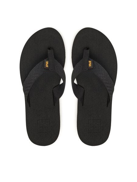 Teva Japonki Mush II 4198 Czarny. Czarne japonki Teva, bez wzorów, z materiału. Za 139.99 zł.