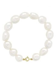 Pearline Złota bransoletka z perłami rozmiar: onesize. Białe bransoletki Pearline, z perłą, złote. Za 565.99 zł.