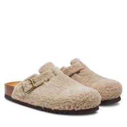 Klapki Scholl. Brązowe klapki Scholl, bez wzorów, bez obcasa, bez zapięcia. Za 399.99 zł.
