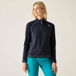 Montes damski lekki turystyczny polar. Niebieskie bluzy z polaru Regatta, bez wzorów, z polaru, trekkingowe. W wyprzedaży za 79.99 zł.