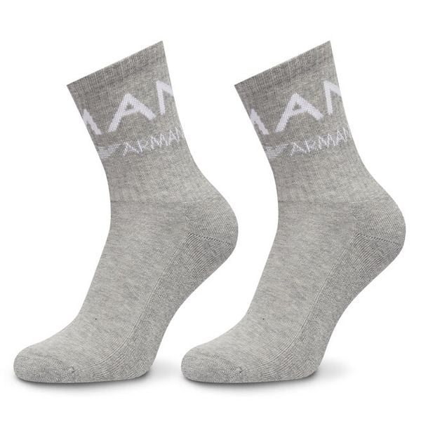 Skarpety długie Emporio Armani Underwear. Szare skarpetki Emporio Armani Underwear, bez wzorów. Za 79.99 zł.