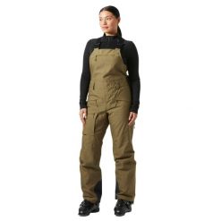 Kombinezon narciarski damski z szelkami Helly Hansen Powderqueen 2.0. Brązowe kombinezony Helly Hansen, na zimę, bez wzorów, sportowe, bez kołnierzyka, bez ramiączek. W wyprzedaży za 1,207.50 zł.