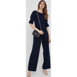 Dkny kombinezon kolor granatowy. Niebieskie kombinezony DKNY, bez wzorów, z dzianiny, bez kołnierzyka, bez ramiączek. W wyprzedaży za 589.99 zł.