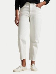 Polo Ralph Lauren Jeansy 211969399001 Biały Tapered Fit. Białe jeansy Polo Ralph Lauren, bez wzorów, z bawełny. Za 989.99 zł.