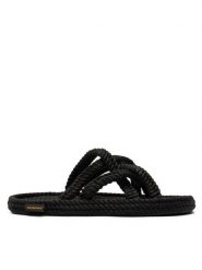 Bohonomad Klapki Bodrum BOD.0020.WSL Czarny. Czarne klapki Bohonomad, bez wzorów, z materiału, bez obcasa, bez zapięcia. Za 229.99 zł.