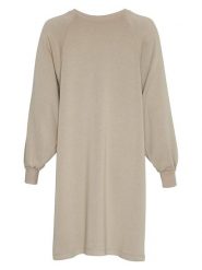 MOSS COPENHAGEN Sukienka "Bianna" w kolorze beżowym rozmiar: XS/S. Brązowe sukienki Moss Copenhagen, s, bez wzorów, bez kołnierzyka, bez ramiączek, midi. Za 132.05 zł.