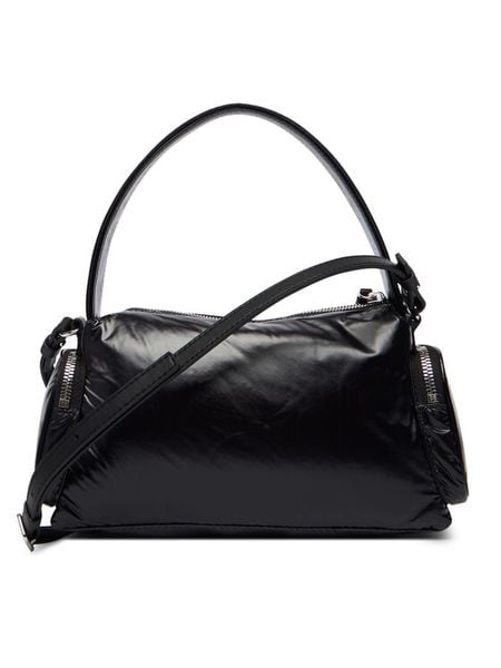 Calvin Klein Torebka Pocket Shiny Nylon Small Bag LV04F3405G Czarny. Czarne torebki klasyczne Calvin Klein, bez wzorów, z nylonu, bez dodatków. Za 449.99 zł.
