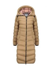 Geographical Norway Płaszcz pikowany "Berangere" w kolorze szarobrązowym rozmiar: XXL. Brązowe płaszcze Geographical Norway, xxl, bez wzorów, bez kaptura. Za 308.18 zł.