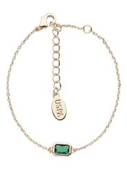 U.S. Polo Assn. Pozłacana bransoletka z kryształem rozmiar: onesize. Zielone bransoletki U.S. Polo Assn., z kryształem, metalowe. Za 60.99 zł.