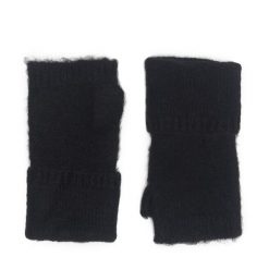 Rękawiczki Damskie Jenny Fairy. Czarne rękawiczki Jenny Fairy, bez wzorów, z dzianiny. Za 49.99 zł.