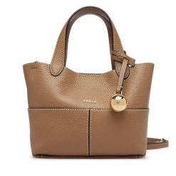Torebka Furla. Brązowe torebki klasyczne Furla, bez wzorów, klasyczne, bez dodatków. Za 1,299.00 zł.
