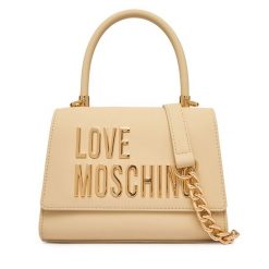 Torebka LOVE MOSCHINO. Brązowe torebki klasyczne Love Moschino, bez wzorów, klasyczne, bez dodatków. Za 1,009.00 zł.