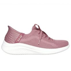 Buty Skechers Brillian Path 149710 Mve różowe. Czerwone buty treningowe bez wzorów, z dzianiny, bez zapięcia. W wyprzedaży za 466.89 zł.