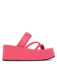 Juicy Couture Japonki WSS21515-01 Różowy. Czerwone japonki Juicy Couture, bez wzorów, z materiału. Za 219.99 zł.