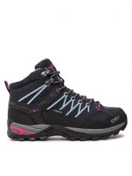 CMP Trekkingi Rigel Mid Wmn Wp 3Q12946 Granatowy. Niebieskie buty trekkingowe CMP, bez wzorów, ze skóry, bez zapięcia, trekkingowe. Za 499.99 zł.
