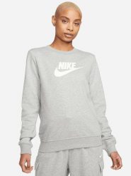 Nike Bluza w kolorze szarym rozmiar: S. Szare bluzy Nike, s, bez wzorów, bez kaptura. Za 141.19 zł.