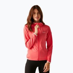 Bluza trekkingowa damska REGATTA Huntdale. Czerwone bluzy Regatta, bez wzorów, sportowe, bez ramiączek, bez kaptura. Za 119.99 zł.