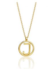 Diamant Exquis Złoty naszyjnik z zawieszką - dł. 42 cm rozmiar: onesize. Żółte naszyjniki Diamant Exquis, z materiału, złote. Za 397.17 zł.