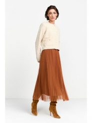 Rich&Royal Spódnica w kolorze karmelowym rozmiar: L. Brązowe spódnice Rich&Royal, l, bez wzorów, midi. Za 201.55 zł.