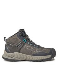 Keen Trekkingi Nxis Evo Mid Wp 1027197 Szary. Szare buty trekkingowe Keen, z materiału, bez zapięcia. Za 749.99 zł.
